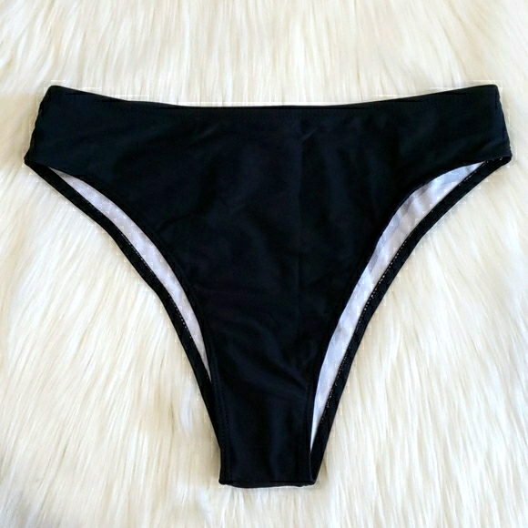 New Lace-up Back Bandeau Highwaisted Bikini Set - Picture 10 of 11